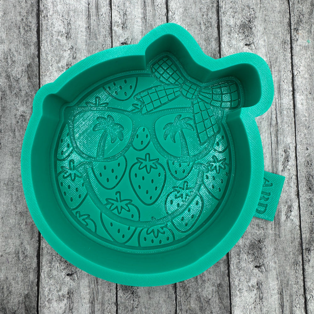 Summer Time Smiley mold with strawberries