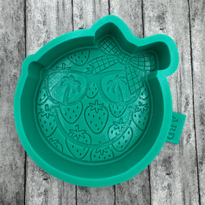 Summer Time Smiley mold with strawberries