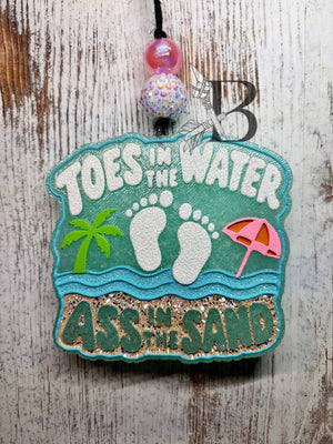 Toes in the Water Ass in the Sand Freshie Silicone Mold