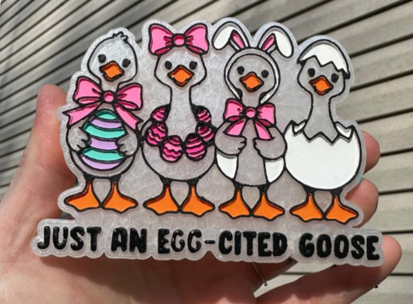 Just An Egg-cited Goose Freshie Silicone Mold