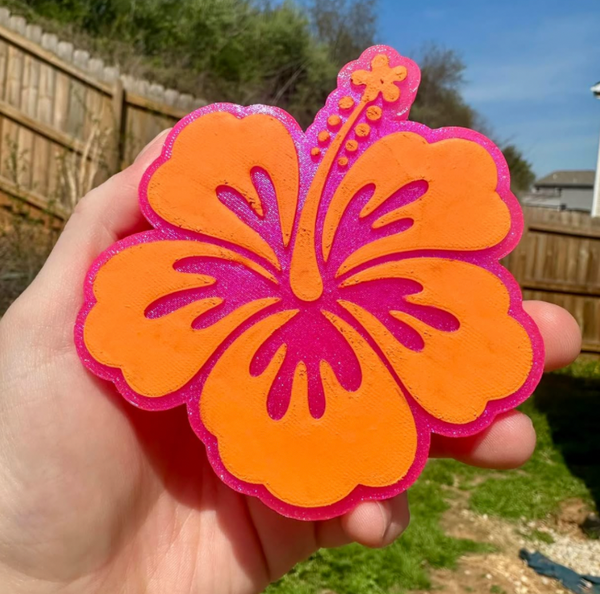 Hibiscus Flower Freshie Mold