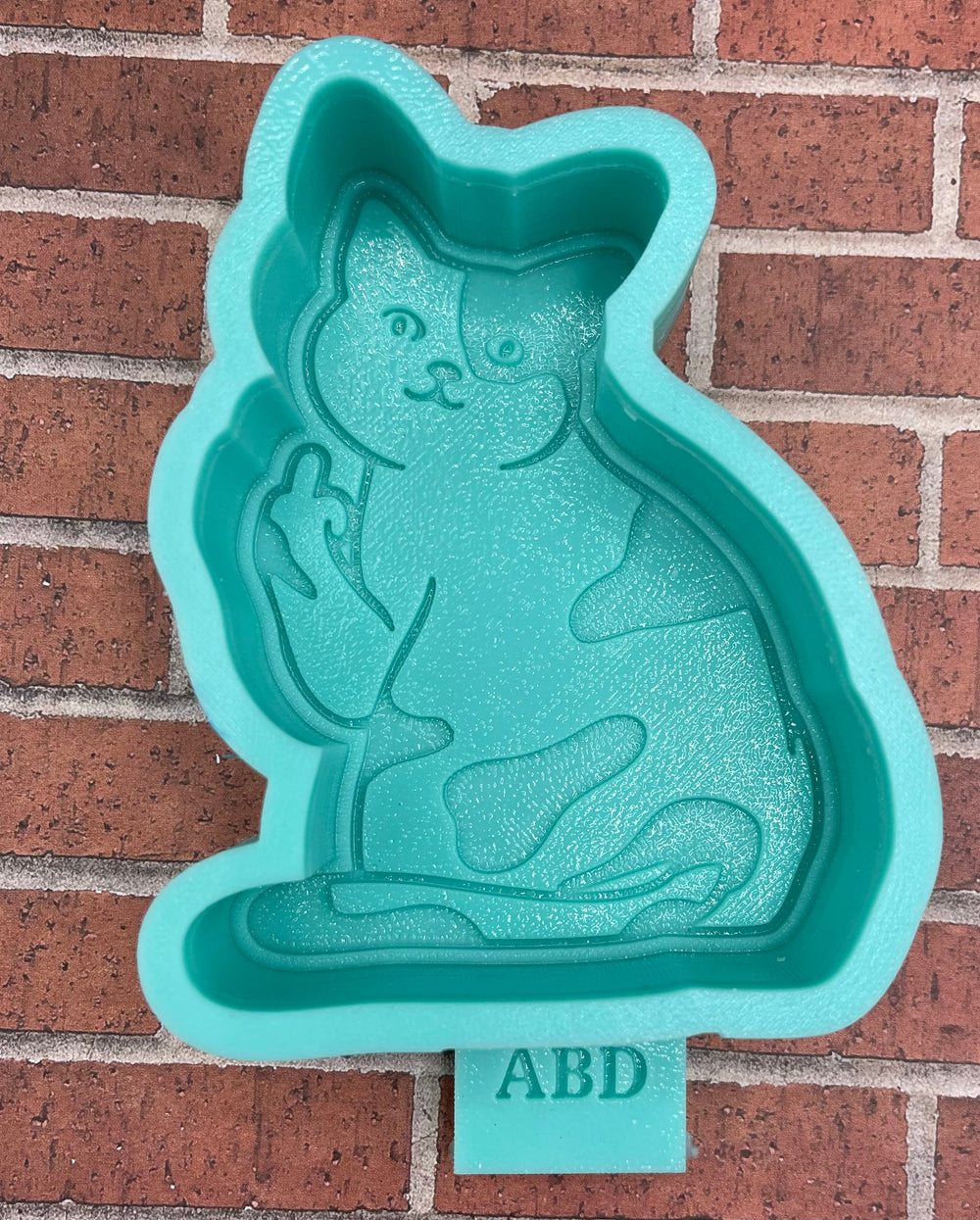 Kitty Flipping Middle Finger Silicone Mold- Freshie Mold, Silicone Molds, Molds for Freshies, Wax Mold, Cement Mold, Aroma Bead Mold