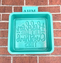 Hold on Let Me Overthink Mold- Freshie Mold, Silicone Molds, Molds for Freshies, Wax Mold, Cement Mold, Aroma Bead Mold
