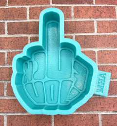 Middle Finger FU Silicone Mold- Freshie Mold, Silicone Molds, Molds for Freshies, Wax Mold, Cement Mold, Aroma Bead Mold