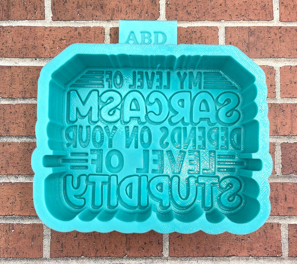 Sarcasm Stupidity Silicone Molds, Molds for Freshies, Wax Mold, Cement Mold, Aroma Bead Mold