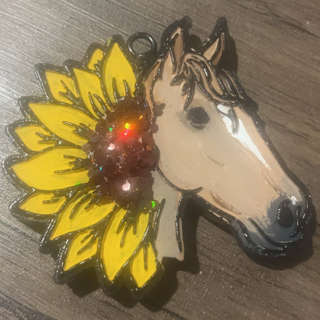 Sunflower Horse Freshie Silicone Mold