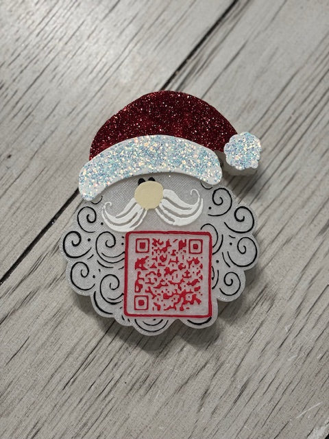 QR Santa Tracker Freshie Silicone Mold