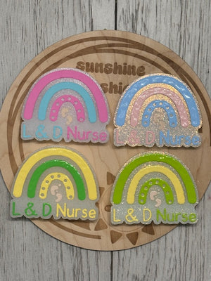 Labor & Delivery LD Nurse Rainbow Freshie Mold