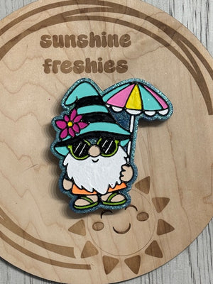 Beach going Gnome Summertime Freshie Silicone Mold