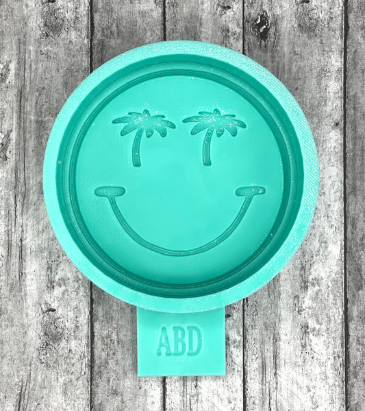 Palm Tree Eye Smiley Face Freshie Silicone Mold