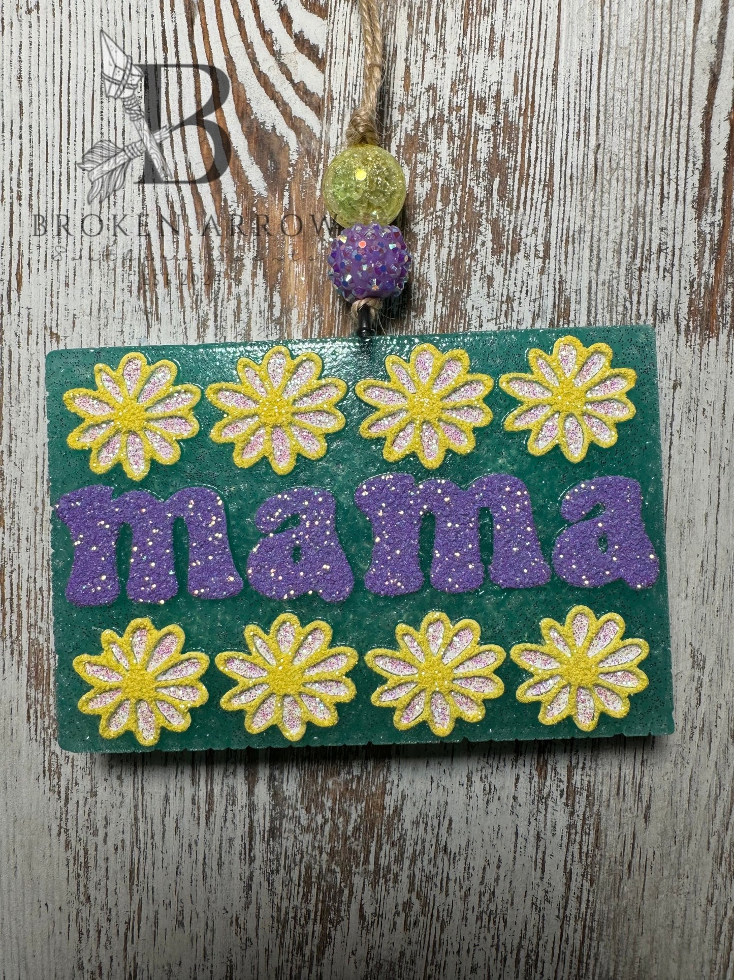 Mama with Daisies Freshie Silicone Mold