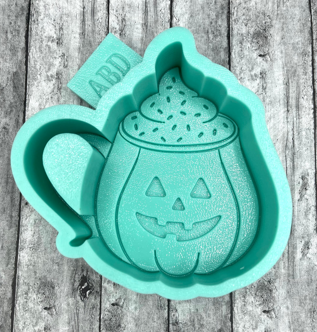 Halloween Pumpkin Latte Cup Freshie Silicone Mold