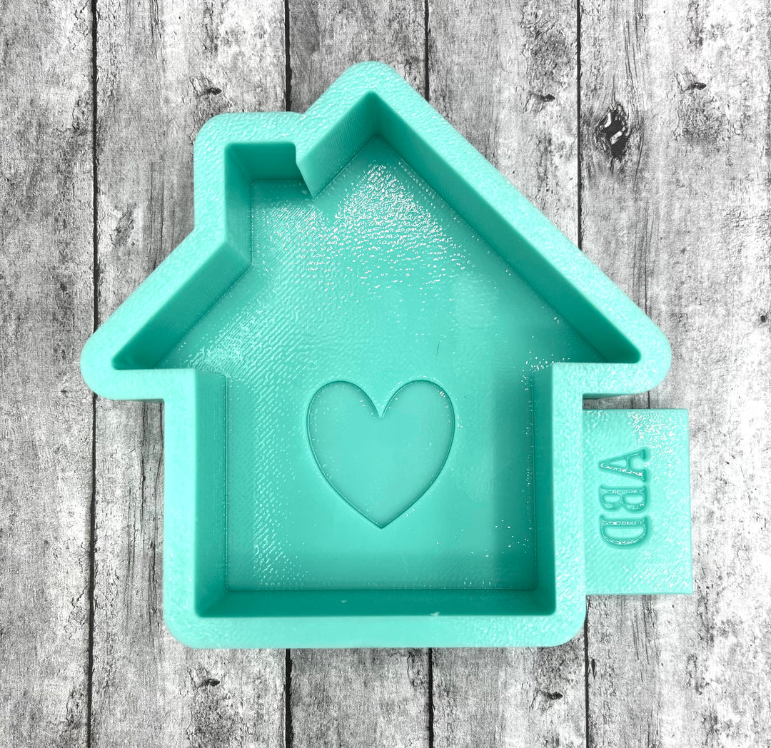 House with Heart Freshie Silicone Mold