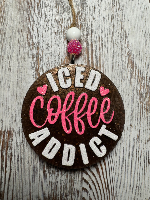 Iced Coffee Addict Freshie Silicone Mold