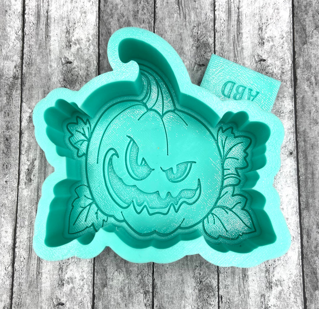 Scary Pumpkin Freshie Silicone Mold