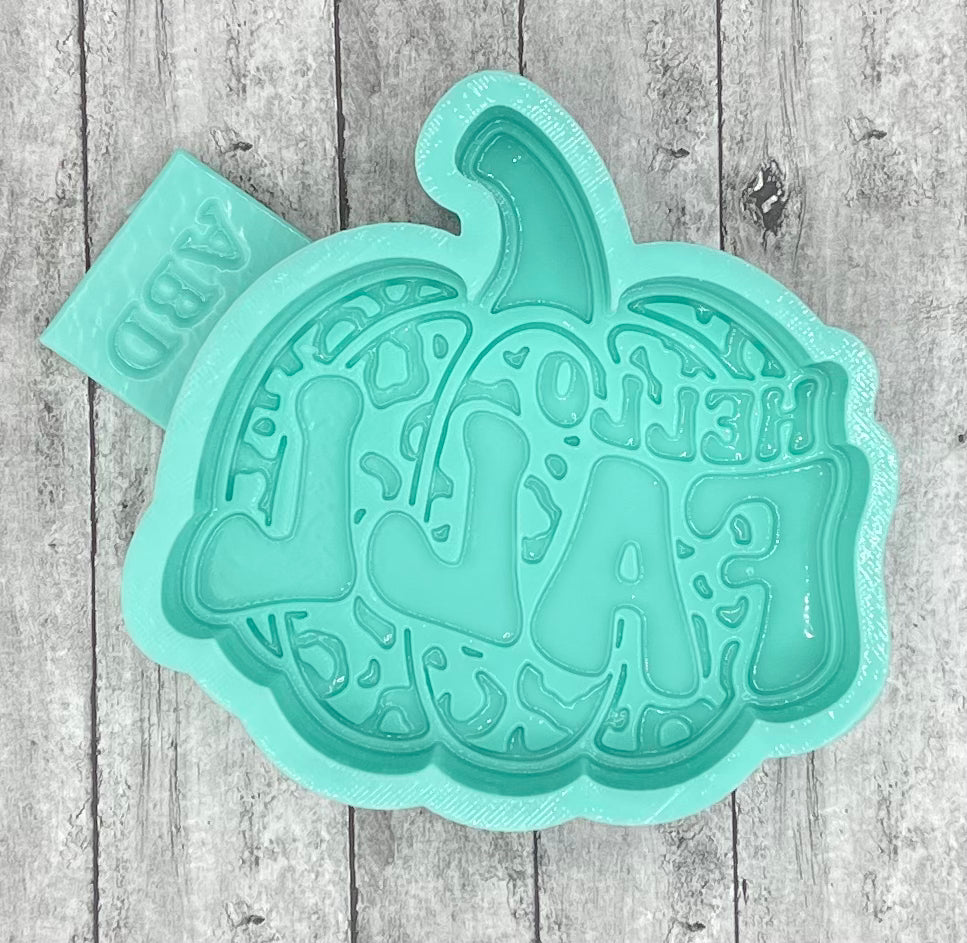 Hello Fall Pumpkin Freshie Silicone Mold