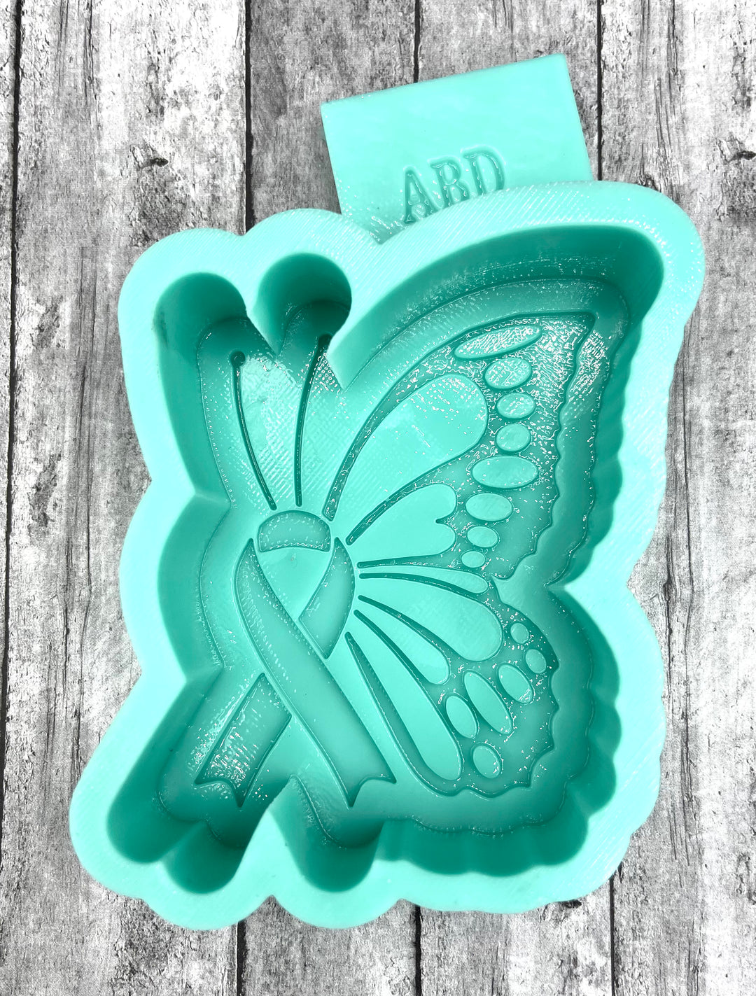 Awareness Breast Cancer Profile Butterfly Freshie Silicone Mold