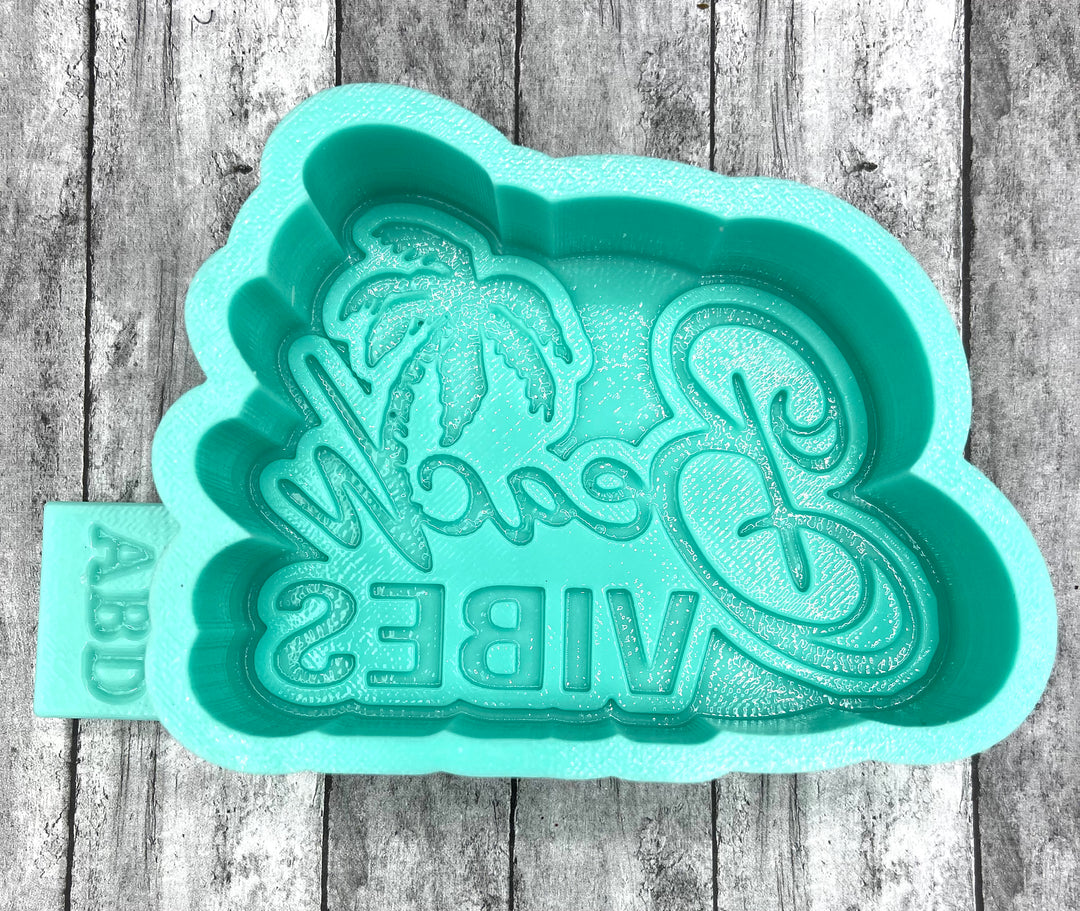 Beach Vibes with Palm Tree Freshie Silicone Mold