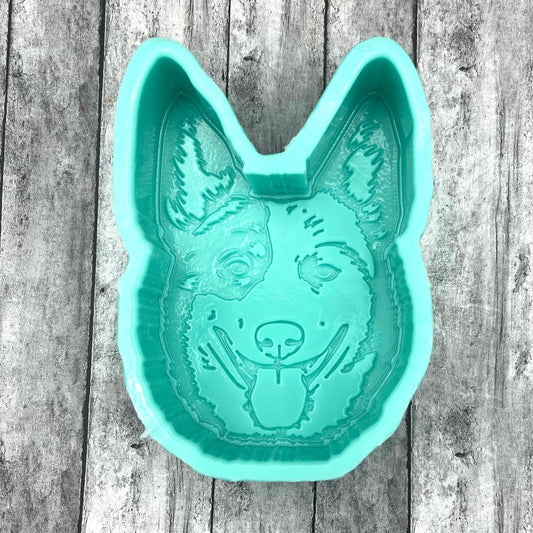 Blue Healer Dog Silicone Mold