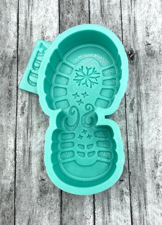 Santa’s Boot Print Freshie Silicone Mold