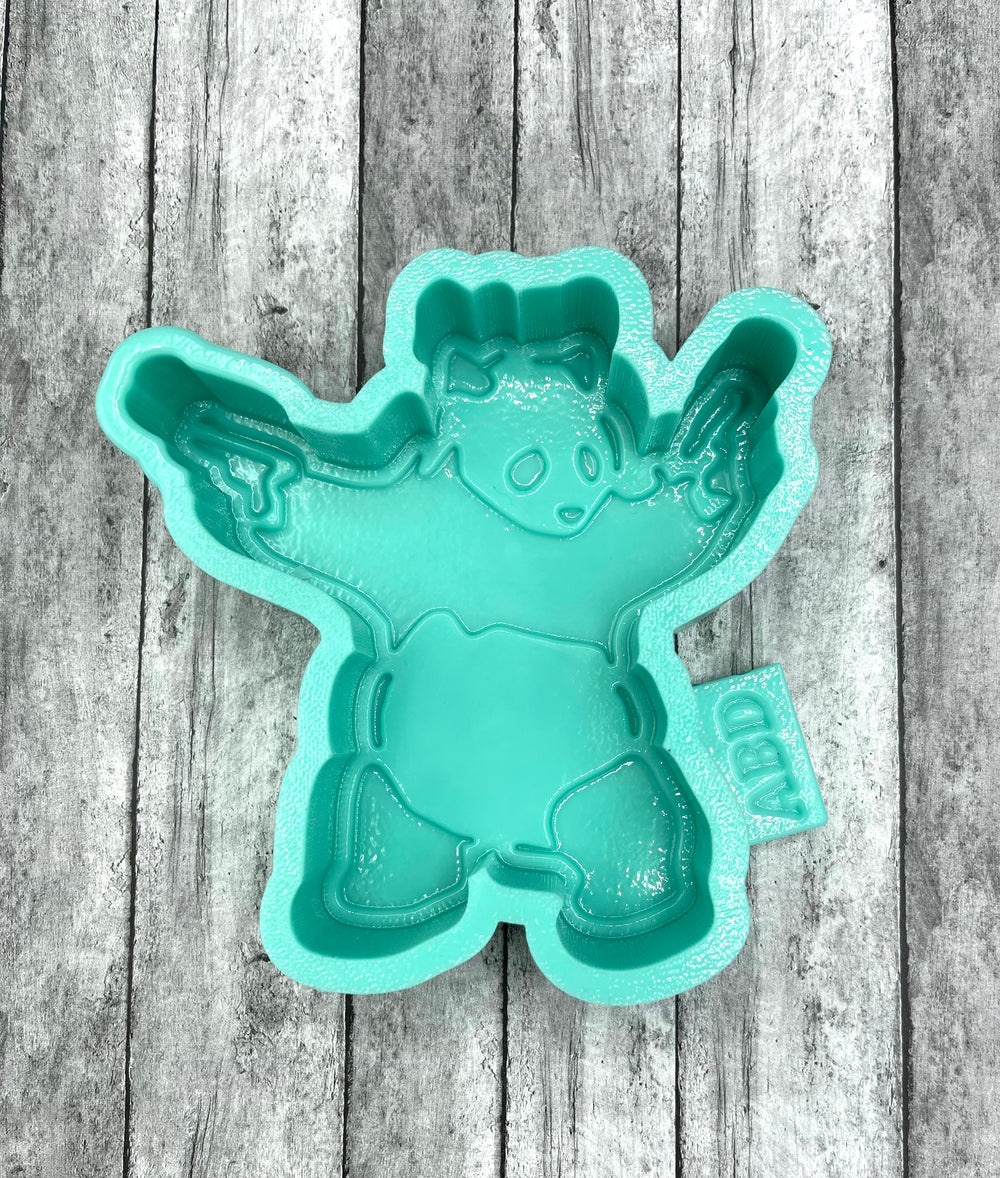 Panda with Guns Silicone Mold