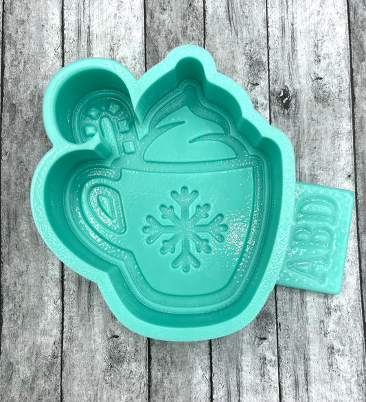 Winter Hot Chocolate Mug Freshie Silicone Mold