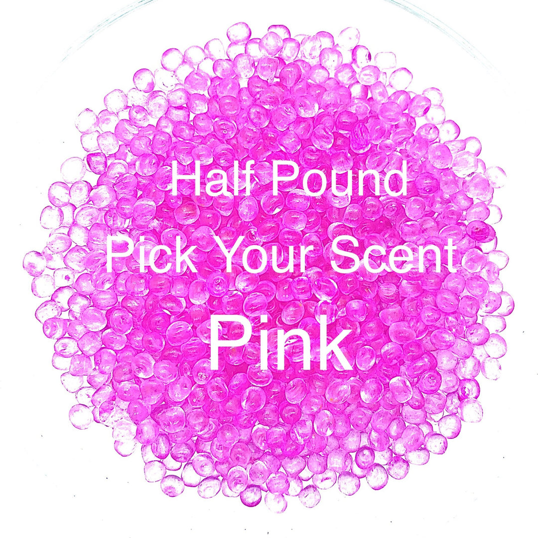 Pink scented aroma beads
