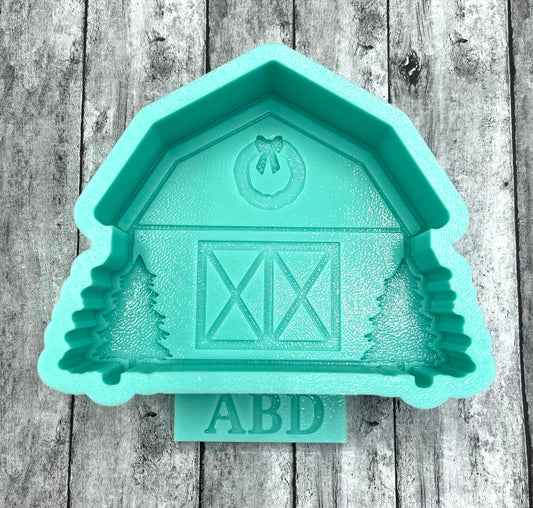 Christmas Barn Freshie Silicone Mold