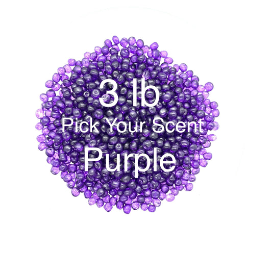 Purple scented aroma beads