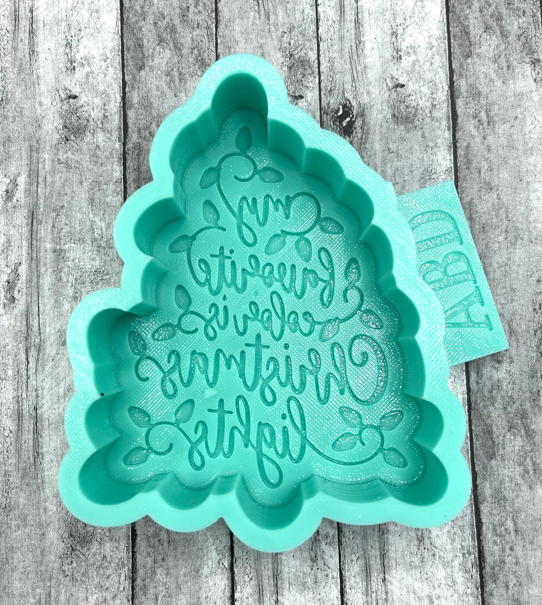 Christmas Tree My Favorite Color is Freshie Silicone Mold