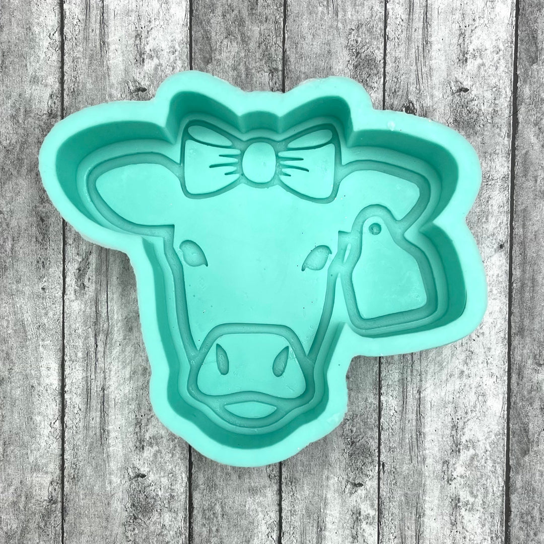 Cow with Cow Tag Silicone Mold