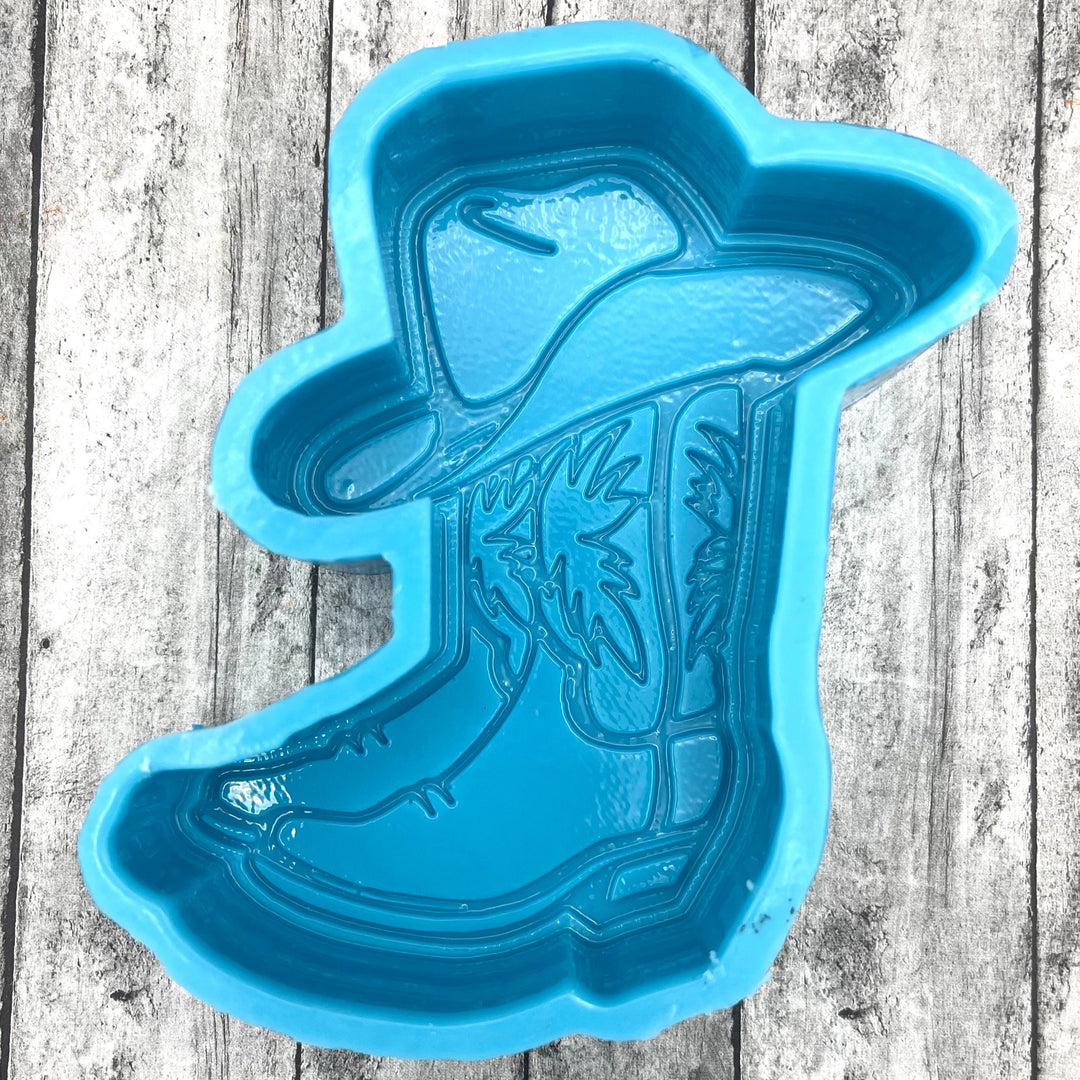 Cowboy Boots and Hat Silicone Mold 