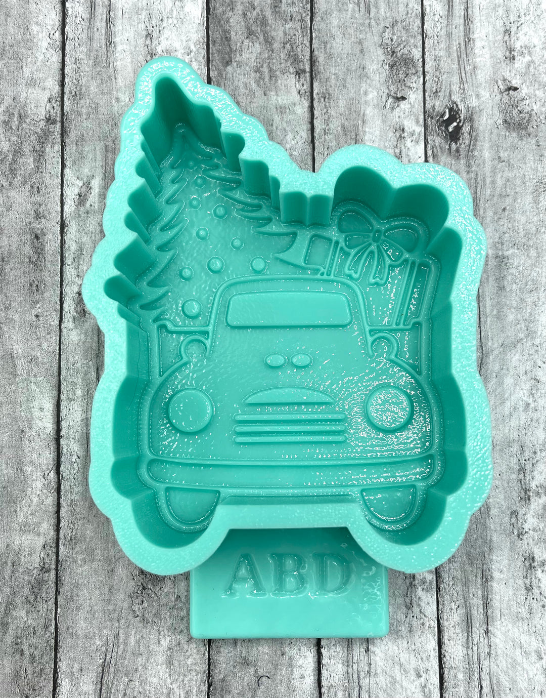 Front Truck Christmas Scene Freshie Silicone Mold