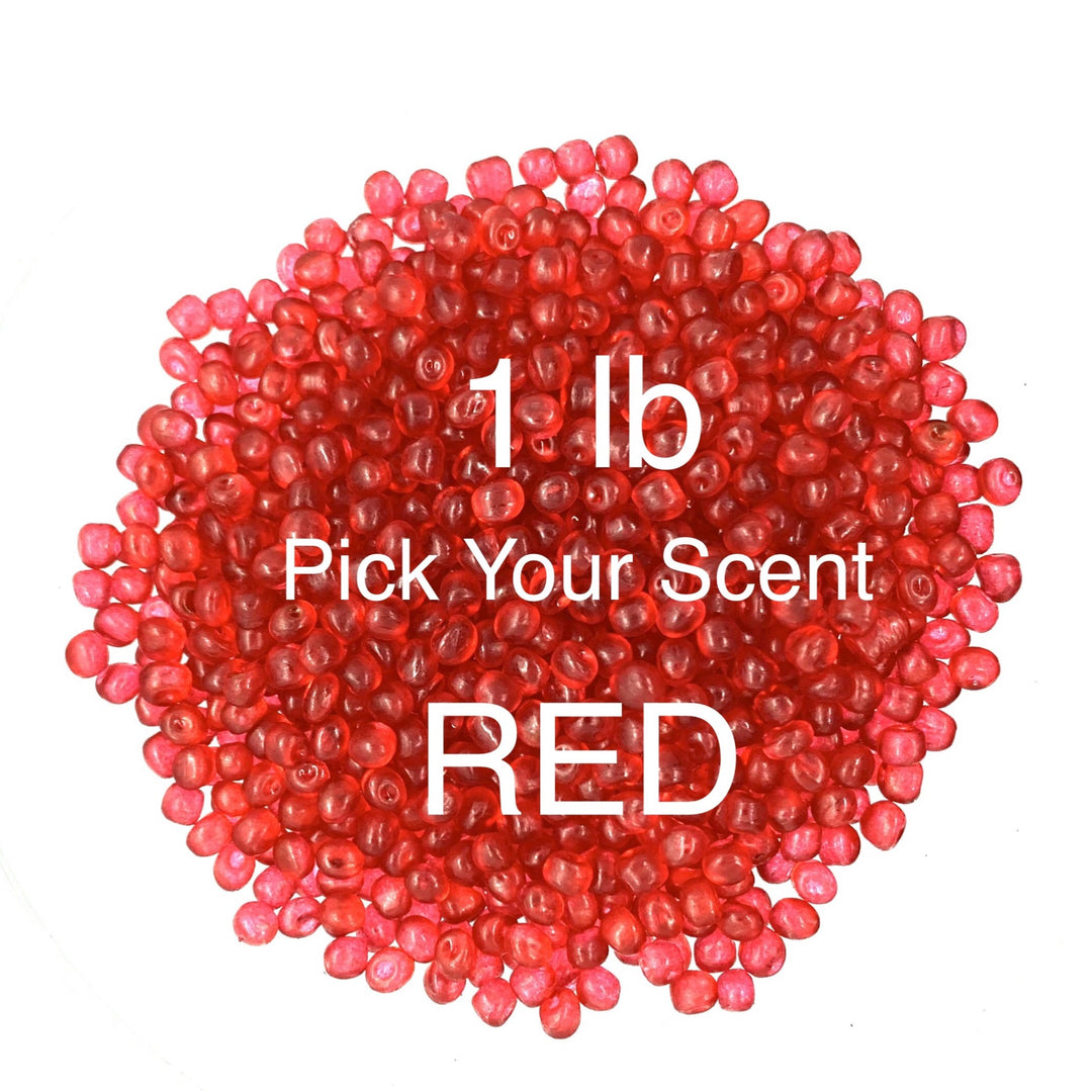 Red aroma beads scented
