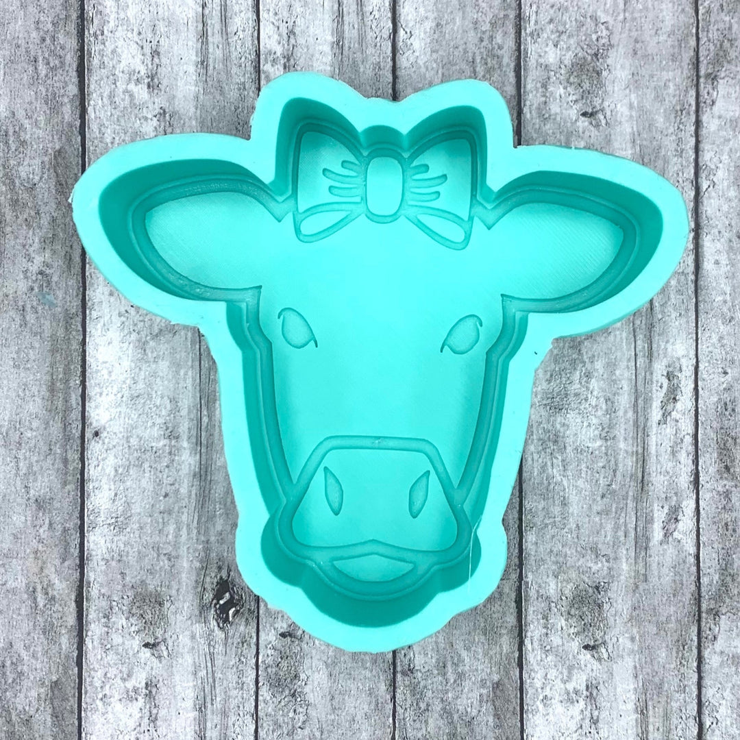 Cow with Bow Silicone Mold