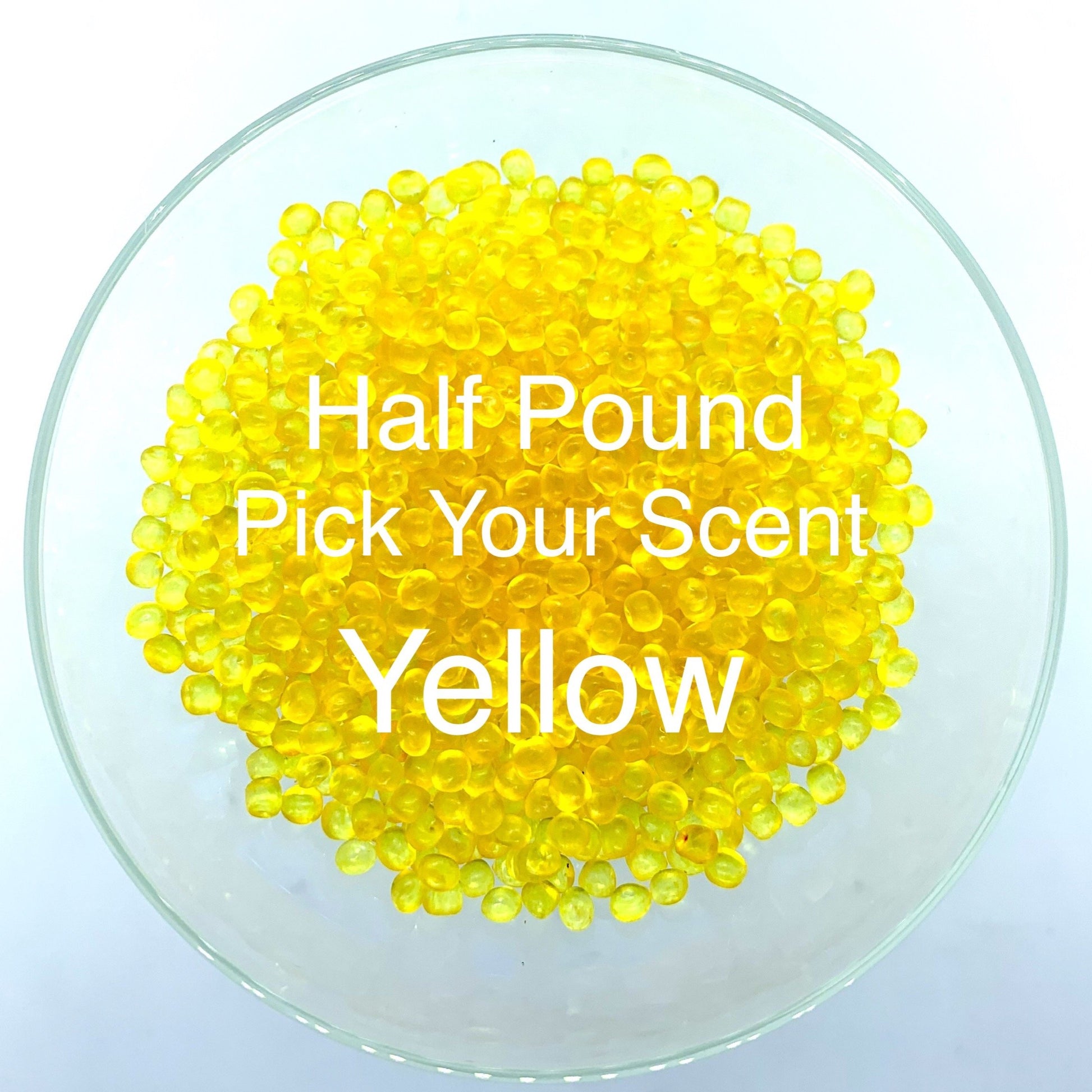 Yellow scented aroma beads