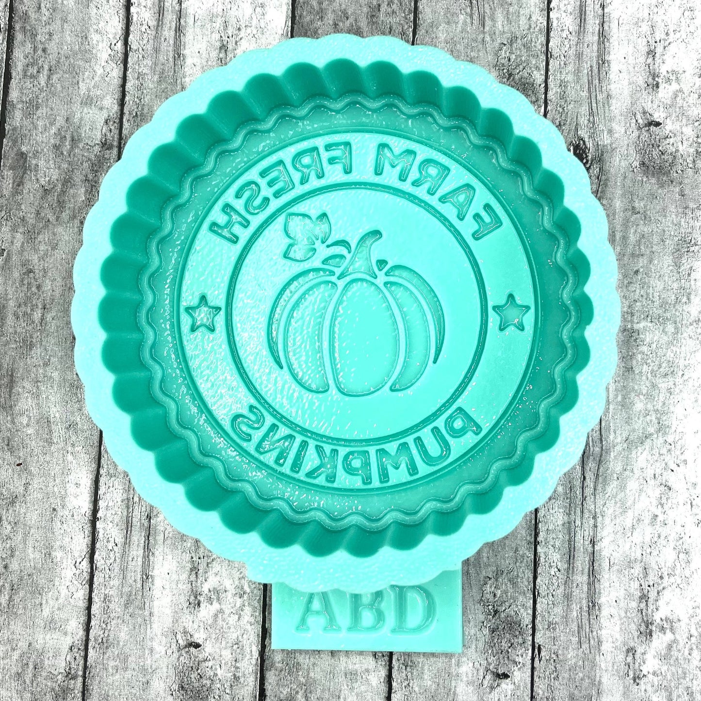 Farm Fresh Pumpkin Circle Silicone Mold