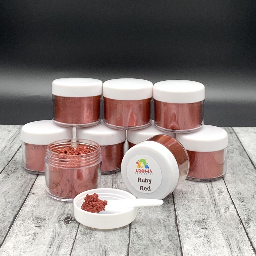 Mica Powder - Ruby Red – Aroma Bead Depot