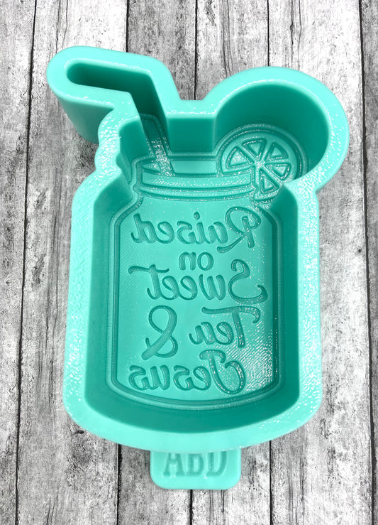 Sweet Tea & Jesus silicone mold