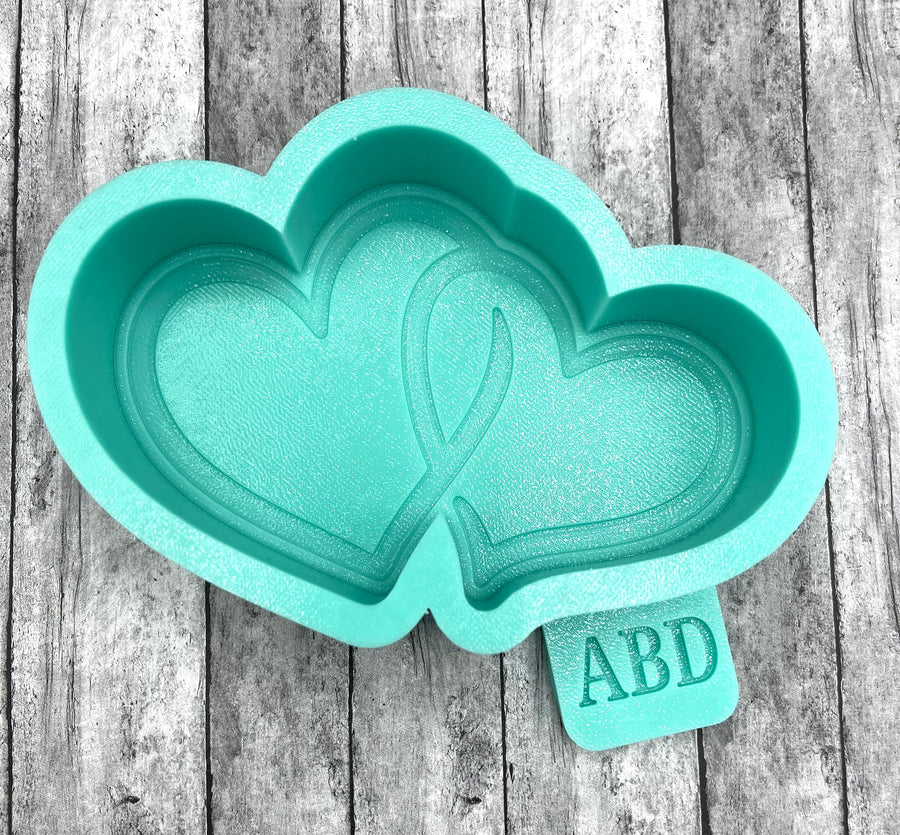 Double Heart Silicone Mold