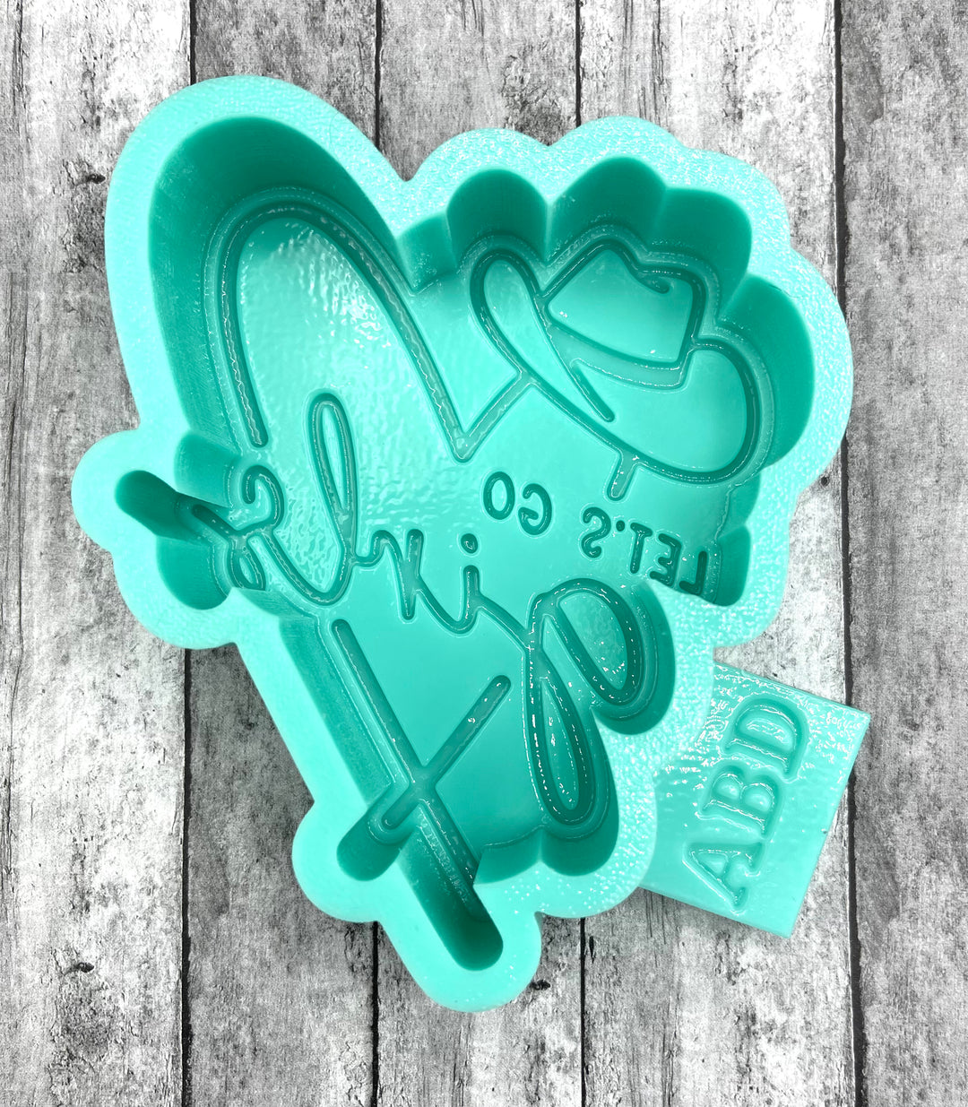 Let’s Go Girls Heart Freshie Silicone Mold