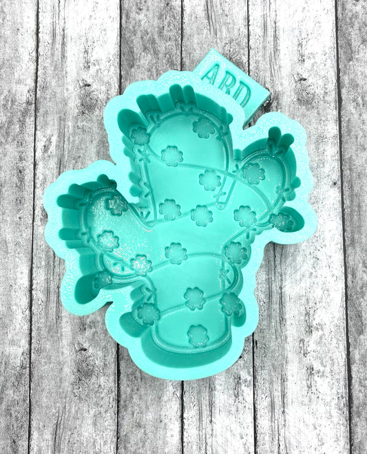 Shamrock Flower Cactus Freshie Silicone Mold