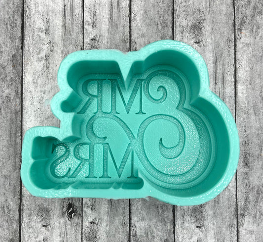 Mr & Mrs Wedding Freshie Silicone Mold