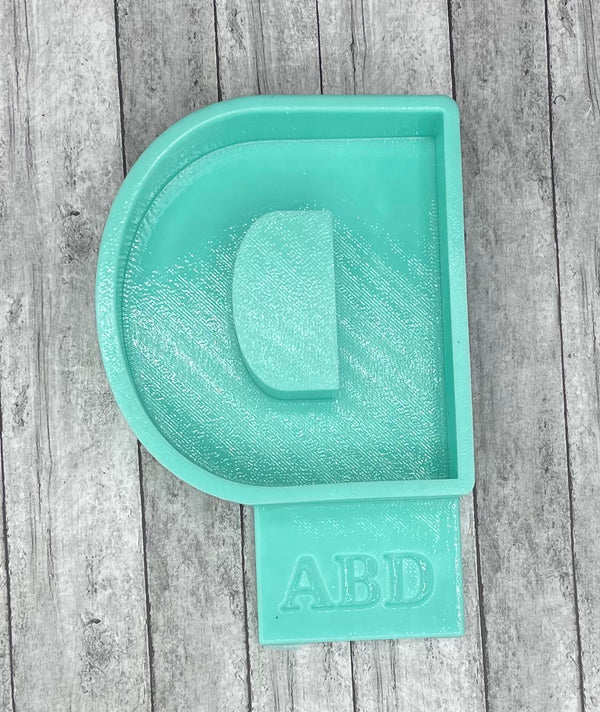 Plain Alphabet Letters Freshie Silicone Mold