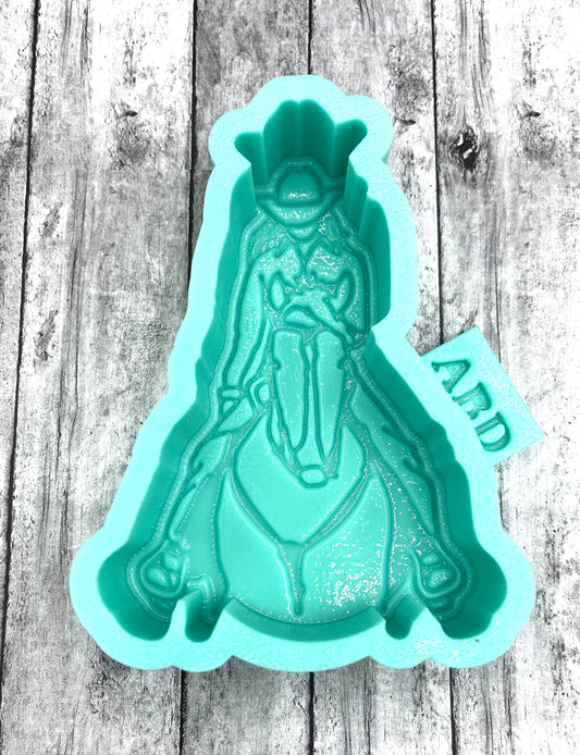 Cowgirl on Horse Freshie Silicone Mold