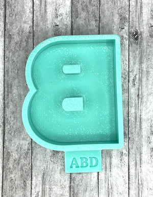 Plain Alphabet Letters Freshie Silicone Mold