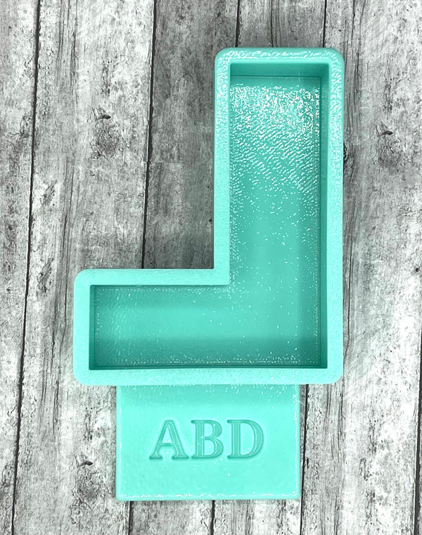 Plain Alphabet Letters Freshie Silicone Mold