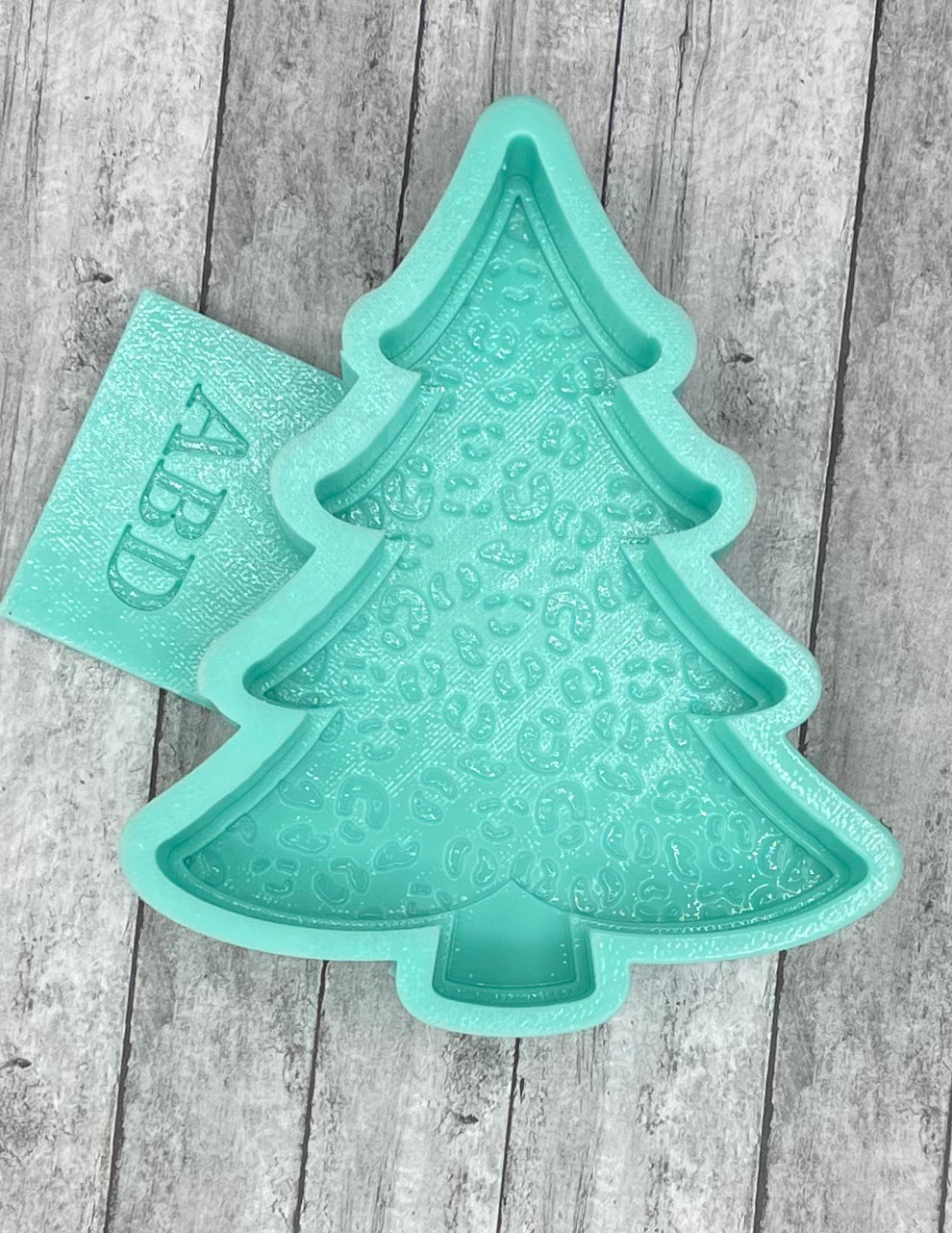 Leopard Christmas Tree Freshie Silicone Mold