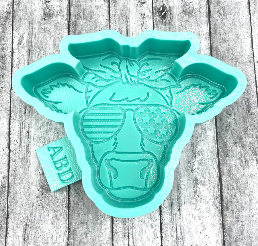 Cow Face with Flowers Freshie Silicone Mold – Aroma Bead Depot