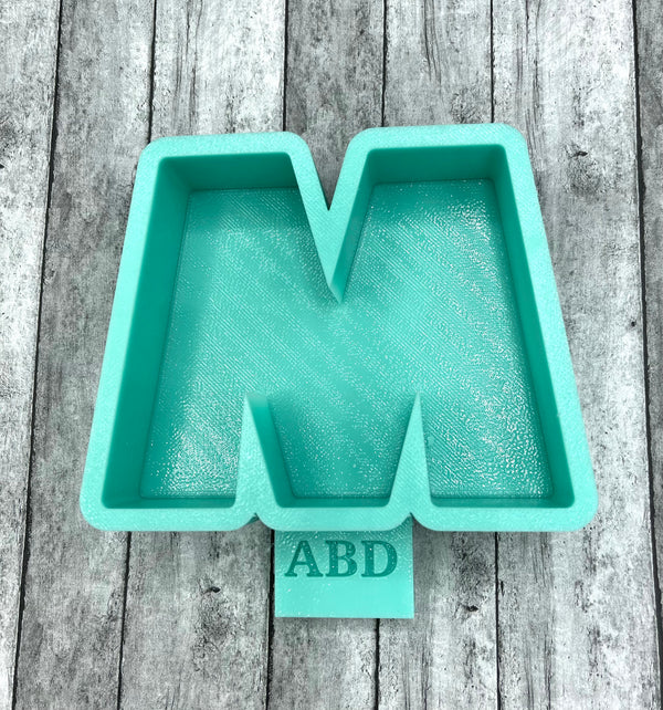 Plain Alphabet Letters Freshie Silicone Mold